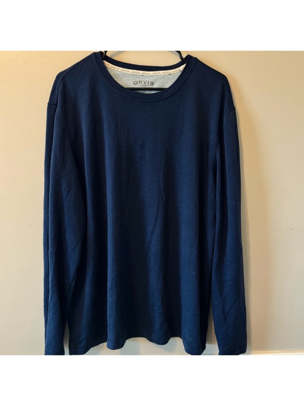 Orvis Men's Long Sleeve - Dark Blue